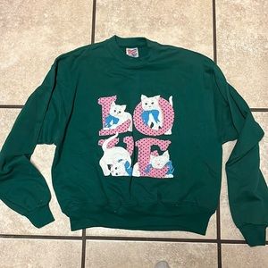 Vintage kitty crewneck
